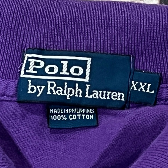 Polo by Ralph Lauren Purple Men's Shirt Shortsleeve Golf Golfer Preppy Tennis - Picture 4 of 4